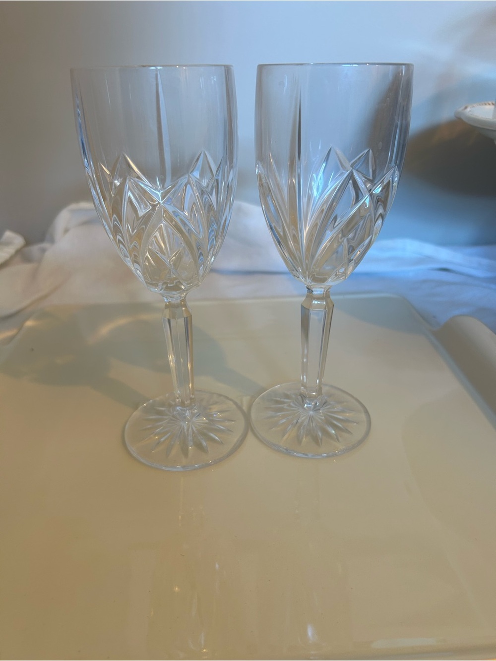 marquis by Waterford Crystal Cut Wine Glasses - (Set of 2)